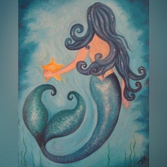 Mermaid macrame Hanger Doll Handmade  100% Handmade - Picture 10 of 12